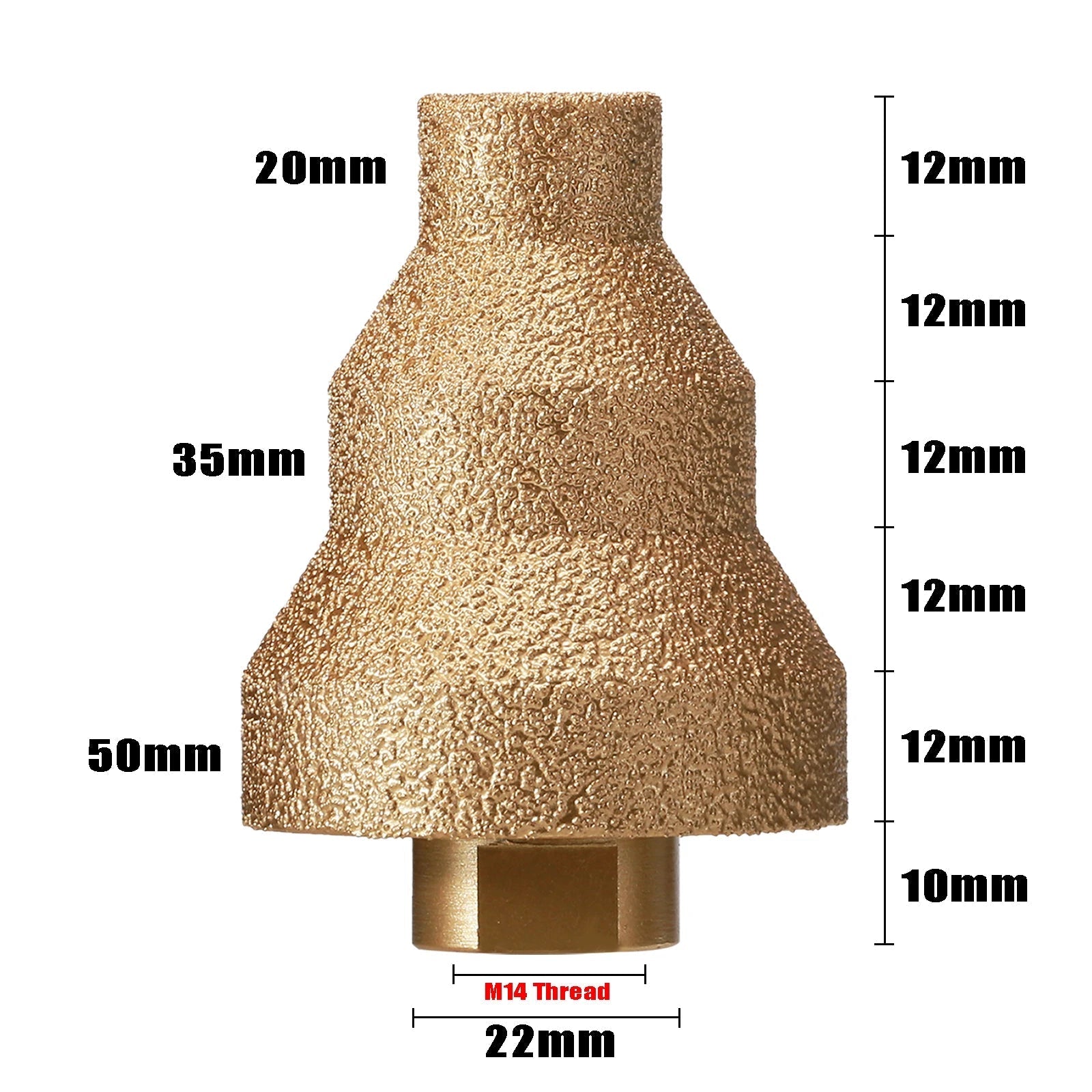 Broca Diamantada para Furos de 20mm, 35mm e 50mm em Mármore e Porcelanato