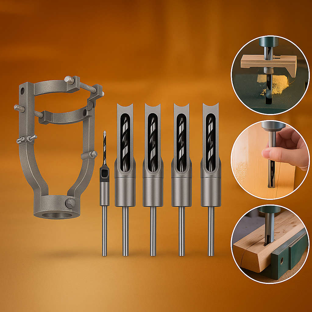 Sharp Drill® Kit 06 brocas quadradas + Adaptador