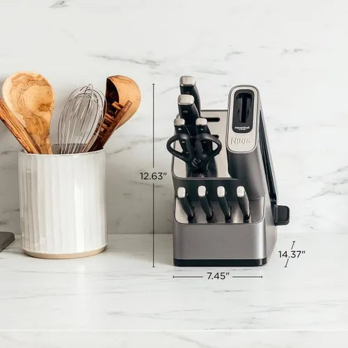 Chef Master™ – Kit 12 Facas Premium em Aço Alemão com Afiador Integrado