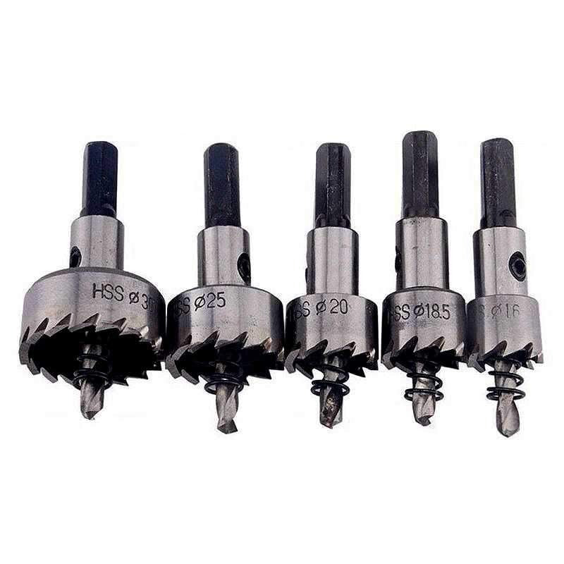 Fura Tudo - Titanium Dril ™ Kit 05 brocas serra copo