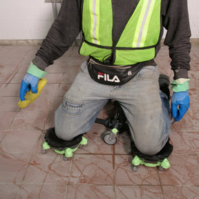 Move Pro ® Joelheiras de trabalho Rolantes + banco