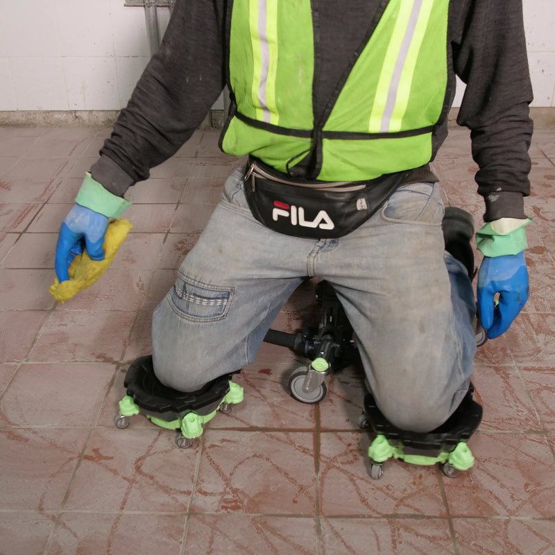 Move Pro ® Joelheiras de trabalho Rolantes + banco