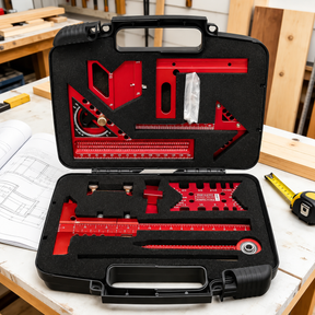 Multi Cut Pro™ – Kit Profissional de Medição para Carpintaria com 10 Peças