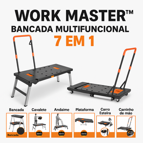 Work Master™ – Bancada Multifuncional 7 em 1 (DESCONTO EXCLUSIVO )
